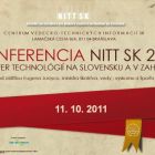 Plagát konferencie NITT SK 2011