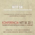 Konferencia NITT SK 2011, CVTI SR, 11.10.2011